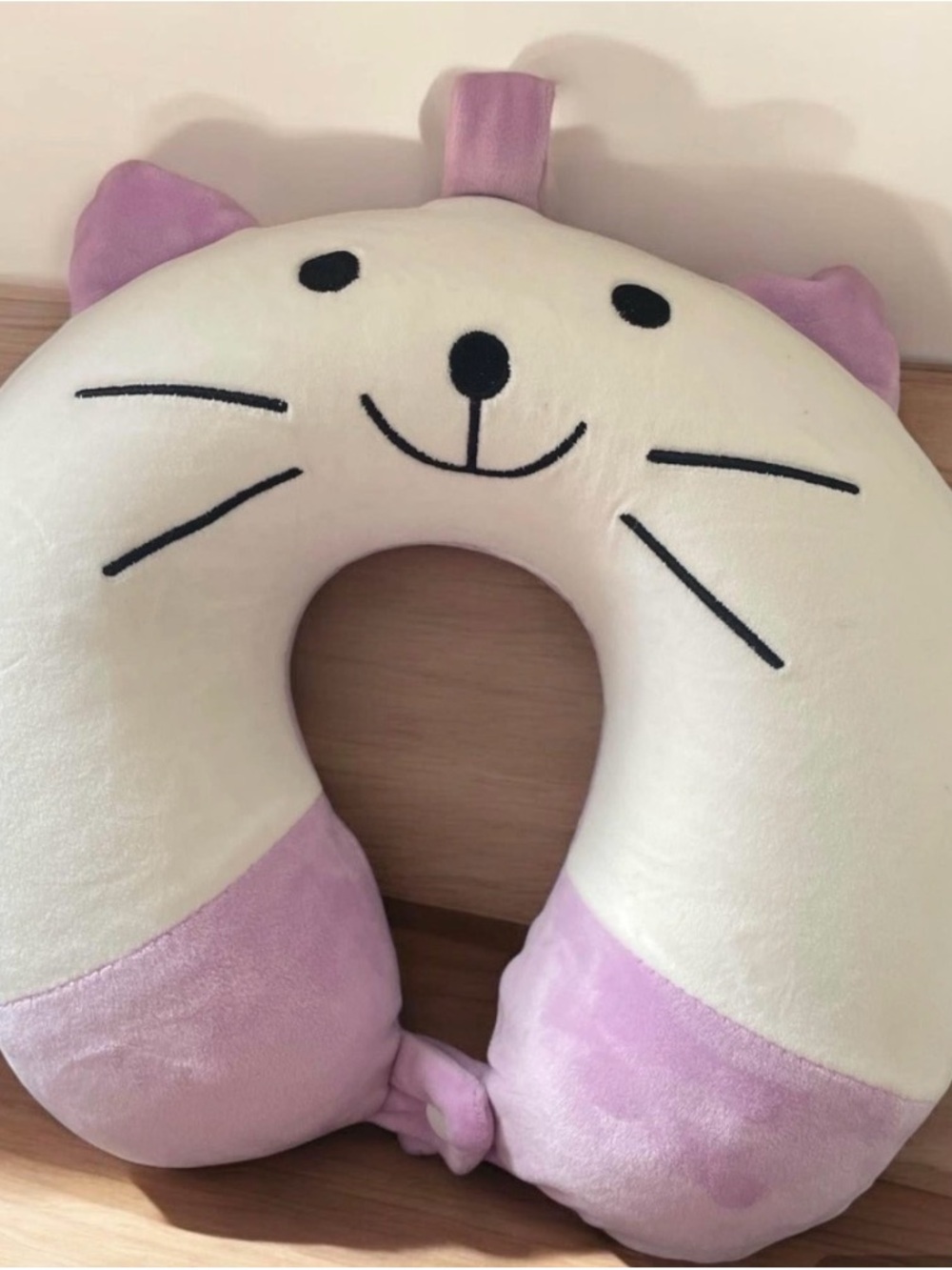 NWOT Plush Cat Travel Neck Pillow for kids